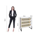 Ver imagem 4 de Cômoda 3 Gavetas Apolo