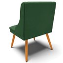 Ver mais imagens de Poltrona Decorativa Pés Palito de Madeira Firenze Veludo Verde/Natural - Gran Belo