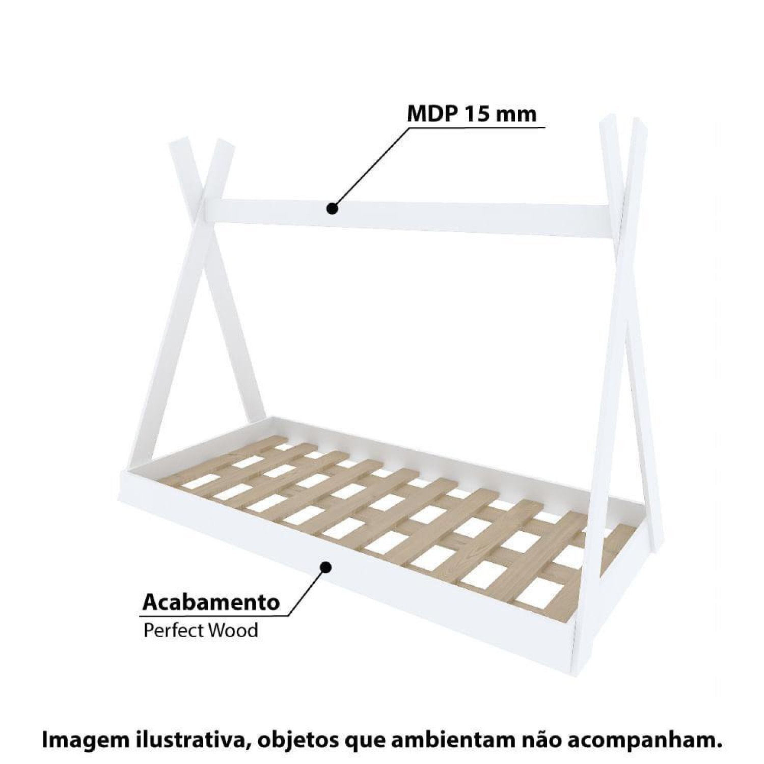Mini Cama Montessoriana Cabana Casatema - 2