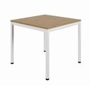 Ver imagem 2 de Mesa Cozinha e Refeitório 90cm x 90cm Pés Metal com 4 Cadeiras de Jantar Dalla Costa 100% MDF Casa