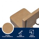 Ver imagem 7 de Kit 2 Banquetas Madeira Maciça Couro Sintético Barcelona 