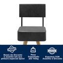 Ver imagem 6 de Kit 2 Banquetas Madeira Maciça Couro Sintético Barcelona 