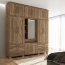 Ver imagem 1 de Guarda Roupa Casal com Espelho 13 Portas 7 Gavetas Londres Triplex Capelinha 13.7 Santos Andirá