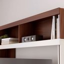 Ver imagem 5 de Home Estante 2 Portas em Mdp/mdf 160cm Tv até 65 Liosa Nogueira/off White G73 - Gran Belo