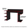 Mesa Gamer Escrivaninha Trinity com 5 Nichos - 2