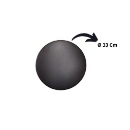 Banqueta Baixa Cromada Cozinha Americana de Fibra Sintetica:preto - 5