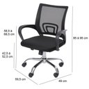 Ver imagem 2 de Kit 10 Cadeiras Escritório Diretor Tela Mesh com Relax Tok 3310 Preto