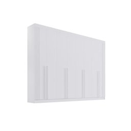 Guarda Roupa Casal 8 Portas 8 Gavetas - Daymont Ripado-branco - Móveis D'doro - 1