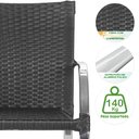 Ver imagem 3 de 2 Cadeira Ascoli Decore Mobília Preto