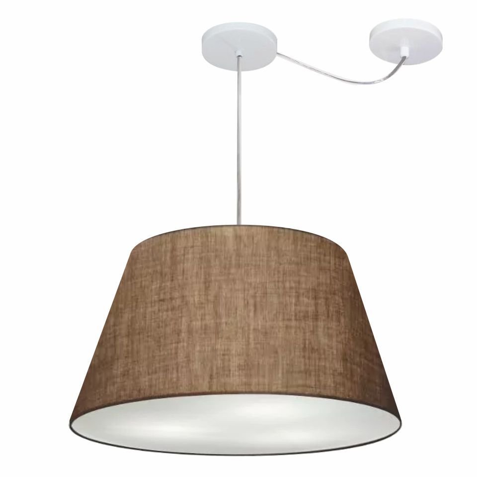 Pendente Cone Com Desvio Café MJ-4283 Para Mesa de Jantar e Estar - 1