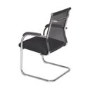 Ver imagem 4 de Kit 10 Cadeiras Escritorio Interlocutor Fixa Tela Mesh Roma 3312 Preto