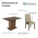 Ver imagem 4 de Conjunto Sala de Jantar Tampo de Vidro 4 Cadeiras Rustic/Imperial Pitanga Madesa