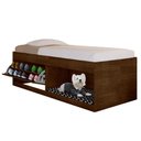 Ver imagem 2 de Cama Box Solteiro Caio 4 Prateleiras 1 Sapateira Malbec Framar