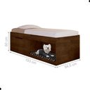 Ver imagem 3 de Cama Box Solteiro Caio 4 Prateleiras 1 Sapateira Malbec Framar