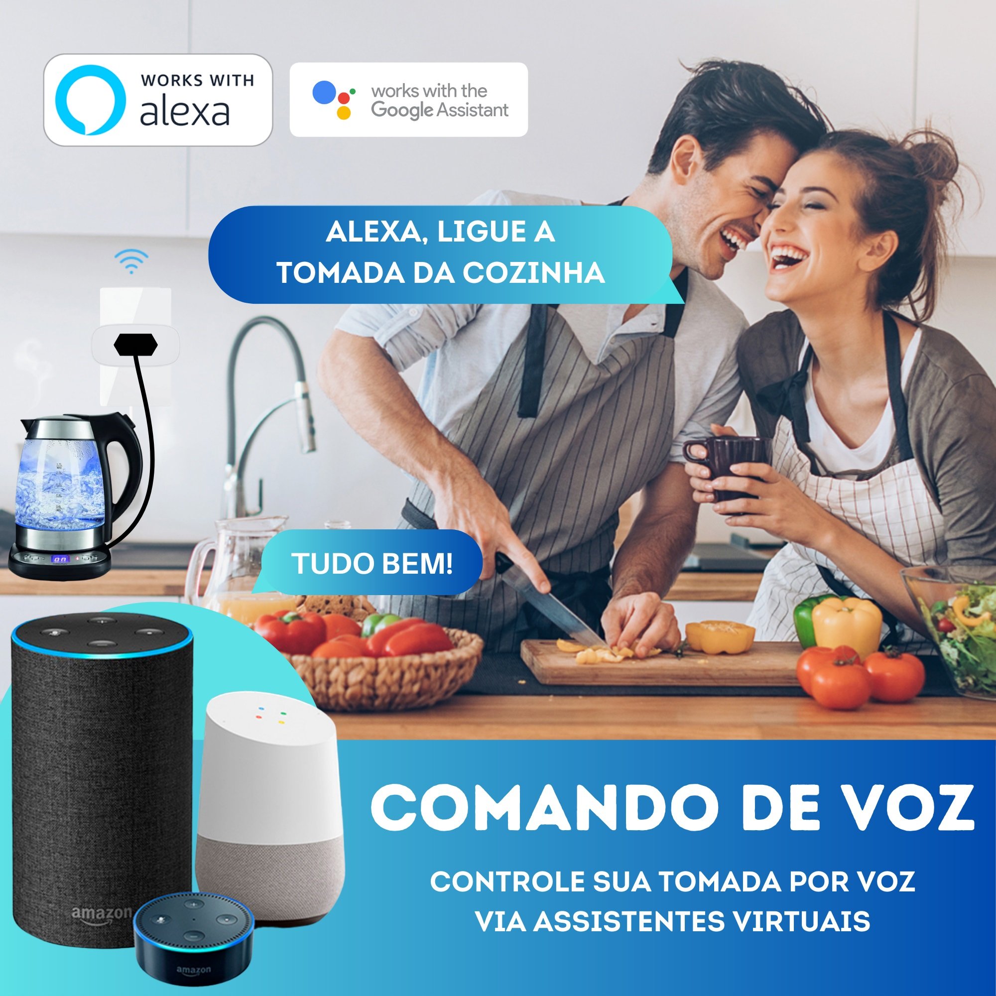 Tomada Inteligente Smart Wifi Google Home e Alexa - 11