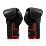 Luva Muay Thai Boxe Fairtex Microfibra Punho Alongado Black Red Tamanho 10 Oz - 2
