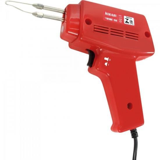 Pistola de Solda 40w 220v Fire 100 Vermelha Hikari