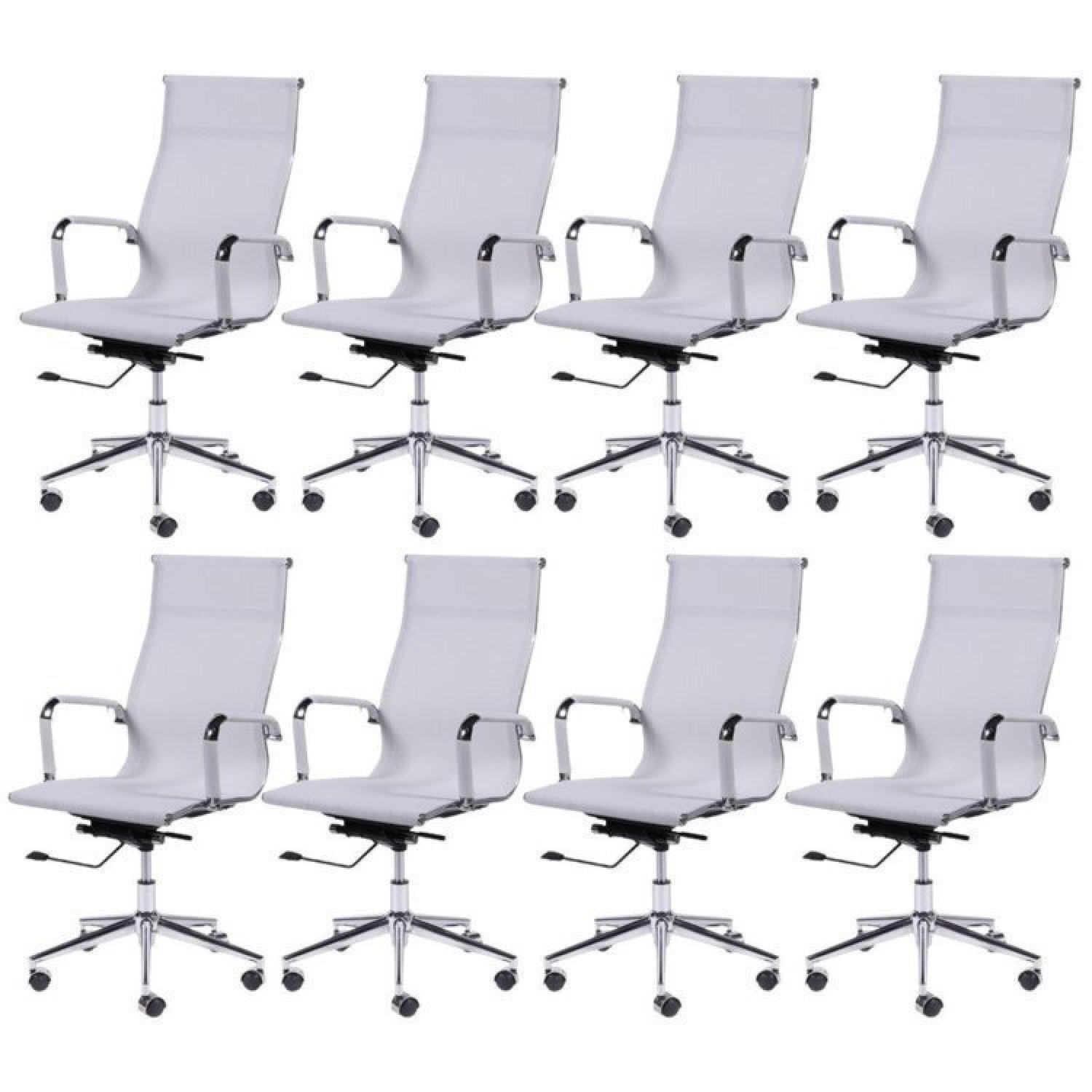 Kit 8 Cadeiras para Escritório Presidente Esteirinha Tela Mesh 3303 - 1