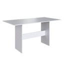 Ver imagem 5 de Conjunto Sala de Jantar 1 Mesa 6 Cadeiras Viena Branco/Linho