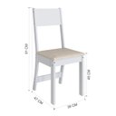 Ver imagem 7 de Conjunto Sala de Jantar 1 Mesa 6 Cadeiras Viena Branco/Linho