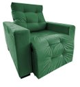 Ver imagem 3 de Poltrona Amamentação Retratil E Reclinavel Sala Quarto Mamae Sofia Verde