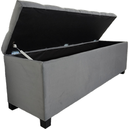 Baú Clássico Tamanho Queen 160x40x45cm Na Cor Cinza - Elegância Para Sua Casa - 2
