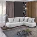 Ver imagem 1 de Sofá de Canto 4 Lugares com Almofadas Decorativas Paris 2192 