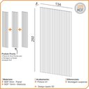 Ver imagem 5 de Painel Ripado de Madeira para Sala Quarto 134x250cm Bairon D03 Fendi - Lyam Decor