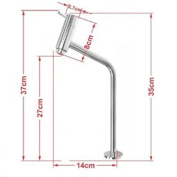 GABINETE DE VIDRO PARA BANHEIRO 60CM AC ESTONIA COM SIFAO E TORNEIRA METAL:BRANCO - 2