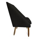 Ver imagem 4 de kit 08 Cadeiras Para Sala De Jantar Ana Pés Palito Suede Preto - D'Classe Decor