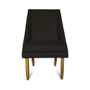 Ver imagem 2 de kit 08 Cadeiras Para Sala De Jantar Ana Pés Palito Suede Preto - D'Classe Decor