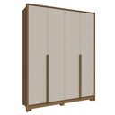Ver imagem 1 de Guarda Roupa Solteiro 4 Portas New Guarapari - Jequitibá/offwhite
