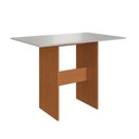 Ver imagem 5 de Conjunto Sala de Jantar 1 Mesa Tampo MDF Retangular 4 Cadeiras Viena Amarelo/Freijó/Off/Linho