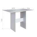 Ver imagem 4 de Conjunto Sala de Jantar 1 Mesa 4 Cadeiras Viena Branco/Linho