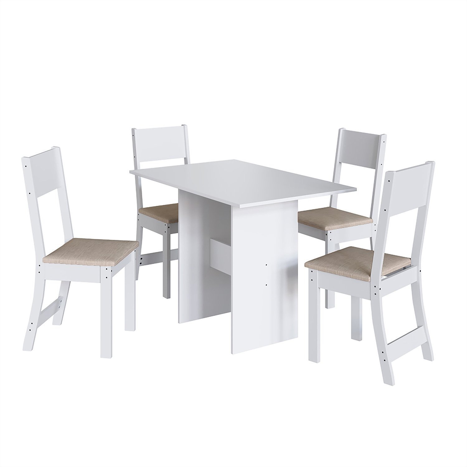 Conjunto Sala de Jantar 1 Mesa 4 Cadeiras Viena  - 2