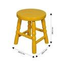 Ver imagem 2 de Banqueta Baixa para Quarto Infantil 30cm Dalas Amarelo