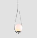 Ver imagem 4 de Lustre Pendente On Drop - Prata com Globo de Vidro Branco - 4126-15-br