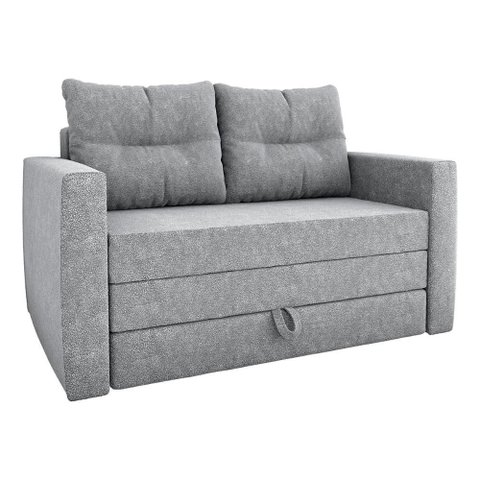 Sofá Cama 2 Lugares Casal 1,50 Mts Bouclê Luma Matrix Cor:boucle Cinza