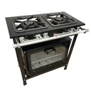 Ver imagem 1 de Fogão 2 Bocas Duplas Cefaz com Forno Linha Gold Baixa Pressão CFZG-117