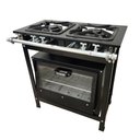 Ver imagem 2 de Fogão 2 Bocas Duplas Cefaz com Forno Linha Gold Baixa Pressão CFZG-117