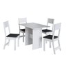 Conjunto Sala de Jantar 1 Mesa 4 Cadeiras Viena  - 2