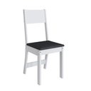 Ver imagem 7 de Conjunto Sala de Jantar 1 Mesa 4 Cadeiras Viena Branco/Preto