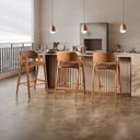 Ver imagem 1 de Kit 2 Banquetas em Madeira Maciça Gaia Marrom