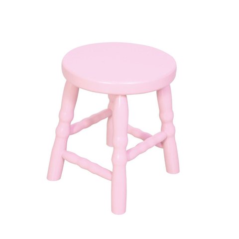 Banqueta Baixa 30cm Dalas Rosa/Bebê