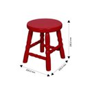 Ver imagem 2 de Banqueta Baixa para Quarto Infantil 30cm Dalas Vermelho