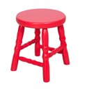 Ver imagem 1 de Banqueta Baixa para Quarto Infantil 30cm Dalas Vermelho