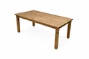 Ver imagem 2 de Mesa Corona 182x91cm Tampo Madeira Marrom/Cera Mel