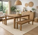 Ver imagem 1 de Mesa Corona 182x91cm Tampo Madeira Marrom/Cera Mel