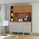Ver imagem 4 de Cozinha Kit Duda 140 cm Cinamom Off White - Poquema