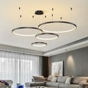 Ver imagem 5 de Pendente Led 4 Anéis / Aros 3000k 143w Bivolt Ø150x500cm Alumínio - Astra Led